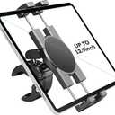 KDD Spin Bike Tablet Holder Mount, Phone iPad Holder Stand Exercise Bike Handlebar Mount for Stationary Bicycle, Treadmill, Microphone Stand, Fit for iPad Pro 12.9, Galaxy Tabs, iPhone(4.7-13)