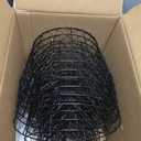 6 Pack Garden Cloche Plant Protectors from Animals, Adjustable 3-Tier Chicken Wire Plant Cages for Outdoor Plants, Stackable Metal Garden Cloches Keep Rabbits, Squirrels & Birds Away, 17.3" x 11.4"