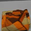 KOOLTAIL Fall Dog Sweater Pet Knitted Clothes - Classic Plaid Pullover Turtleneck Thanksgiving Dog Sweaters with Leash Hole, Thick Cold Weather Pet Outfits for Dogs Cats Puppy, Large (Orange)