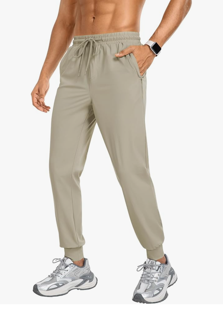 Men's Sweatpants Athletic Pants Joggers with Zipper Pockets Lightweight Quick Dry Workout Track Pants for Gym Running XXL