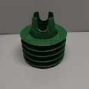FREEKIT 5Pack Sprinkler Head Protectors-Cuttable, Donut-Style Lawn Sprinkler Guard, ABS Plash Guard, Prevent Damage from Mower&Trimmer. Bottom Groove Pipe&Wires can Pass Through. 4 Legs Easy Position