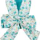 Pinkaholic New York Amabel Dog Harness Flower Pattern Fashionable Cute Spring Summer Harness for Small Dogs, Aqua, Small