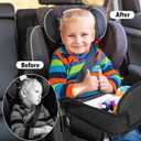Kids Travel Tray for Car Seat, Toddler Road Trip Essentials With Drawing Kit, Travel Activities Must Haves (Black)