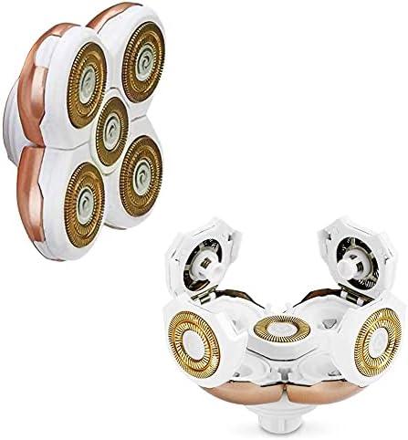 EwaCCen Women's Electric Shaver Replacement Heads : 5 Legs Hair Removal Razor Replacement Heads 4D Floating Heads Replacement Blades for Women