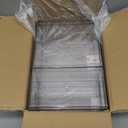 Prsildan Acrylic Drawer Makeup Organizer with 4 Drawers, Set of 2 Office Desk Organizers Accessories, Clear Stackable Storage Drawers for Vanity, Countertop, Craft, Jewelry, Art Supply Organization