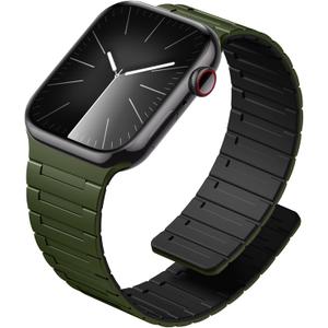 SNBLK Magnetic Watchband Compatible with Apple Watch for Men 44mm 45mm 46mm 49mm 42mm 41mm 40mm 38mm Women, Silicone Sport Strong Magnet Strap for iWatch Series 11 Ultra 3 Ultra 2 Se 10 9 8 7 6 5 4 1