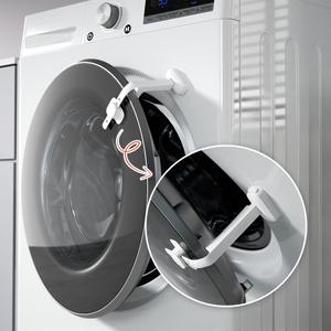 EUDEMON Baby Safety Washer/Dryer Door Stopper,Front Load Washer Door Prop for Kids, Child Washing Machine Door Holder, Safety Door Lock for Washer & Dryer (2 Pack,White)