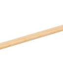 Navaris Wall Mounted Towel Bar - Screw-On Wooden Bamboo Single Shower Towel Holder Rail for Bathroom or Kitchen Dish Towels - 17.1" Long