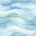 HAOKHOME Peel and Stick Wallpaper Wave Wall Paper Coastal Removable for Bathroom Blue Contact Paper 17.7in x 9.8ft