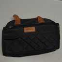 HOMESPON Insulated Lunch Bag for Women Men Adults Lunch Tote with Front Pocket Lunch Box Container Cooler Bag for Work Picnic (Black with Side Pockets)