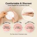 Organic Nursing Pads - 14 Washable Breast Pads for Breastfeeding, Wash Bag, Viscose Derived from Bamboo Reusable Nipple Covers for Breastfeeding Essentials, Soft & Absorbent (Lovelle, L 5")