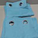 NICETOWN Blackout Curtains Panels for Window - Window Treatment Thermal Insulated Grommet Blackout Drapes for Bedroom (Teal Blue=Light Blue, Double Panels, 52 by 84 Inch)