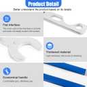 32mm & 36mm Car Fan Clutch Wrench Set, Essential Water Pump Pulley Holder Removal Tool, Fan Clutch Removal Tool Kit, Vehicle Maintenance and Repair Accessories for Ford (1Set)