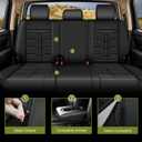 IKABEVEM for Toyota Tundra Seat Covers 2022-2025 2026 Crewmax Double Cab SR5 Limited Platinum TRD Pro Truck Pickup Car Seat Covers(Full Set/Blackline)