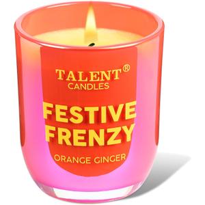 Scented Candles Enjoy Collection of Jar Candles, Natural Soy Aromatherapy Candle, Gift for Women and Men - Orange Ginger