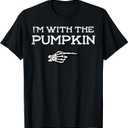 Halloween Match I'm with Pumpkin Couple Costume Men Women Kid T-Shirt XL