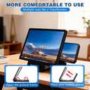 Big Screen Phone Magnifier,Screen Magnifier for Cell Phone,Upgraded 3D HD Foldable Design Screen Magnifier Version for Movies,Videos and Gaming,Universal Compatible with All Smartphones (Black)