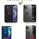 SunStory Compatible with iPhone 12/12 Pro Case with HD Screen Protector, 3-Layer Heavy Duty Full-Body Cover,3 in 1 Hybrid Protective Case for iPhone 12/12 Pro 6.1",Purple