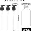 3 Pcs Black Replacement Pump Dispenser,Pump Head Compatible with Queen of The Thrones Castor Oil &Heritage Store and Rejuve Naturals Castor Oil,Dispensing Pumps for 16oz Castor Oil Bottle Mouth 28mm