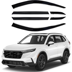 Shatterproof Out-Channel Window Deflectors for Honda CR-V (CRV) 2023 2024 2025 Rain Guards Window Visors for Cars Vent Car Accessories 6 pcs(for CRV 23-25 6-Piece)