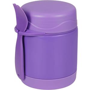 Howeemo 10oz Soup Thermo for Hot Food Kids, Insulated Food Jar with Spoon, Leak Proof Stainless Steel Wide Mouth Lunch Food Thermo Jar for School (Purple)