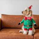 Elegant little tail Christmas Dog Collar, Plaid Print Pet Collar Dogs Holiday Collars with Bow Red Cute Winter Boy Girl Puppy Bow Adjustable Pet Collars for X-Large Dogs