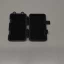 Magnetic Key Box - Black Waterproof Outdoor Key Holder Under Car - Hide a Key Magnetic Car (4.98" x 2.95" x 1.55" - Black)