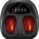 Shiatsu Foot Massager Machine - Toasty Toes Heaven! Heat Surge Technology for Couch Potatoes & Workaholics, Deep Kneading Therapy, Ergonomic Contoured Design