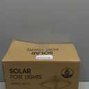 Solar Post Cap Lights Outdoor 6 Pack, 2 Mode Bright Fence Post Solar Lights Outdoor Waterproof, Deck Fence Post Cap Light Solar Powered for 4x4 4.5x4.5 5x5 Posts in Garden Decor