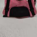 Pet Travel Bag, Dogs and Cats Outing Carrier, Suitable for Small and Medium Sized Kitten, Puppy, Breathable mesh Bag pet Portable Crossbody Bag Pink/Black