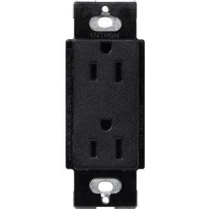 Lutron 15 Amp Tamper-Resistant Duplex Receptacle, SCRS-15-TR-MN, Midnight