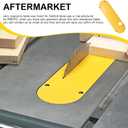 Zero Clearance Table Saw Insert Compatible with DeWalt 8-1/4" DWE7485, DCS7485B & DCS7485T1 - Yellow MDF Throat Plate with Riving Knife Slot - 13" x 3.73" Replacement Accessory