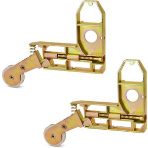 Sliding Screen Door Corner Insert Rollers Assembly with 1" Diameter Concave Stainless Steel Wheels Replacement Screen Corner and Roller, 2 Pack