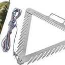 Varomorus Stainless Steel Aquatic Weed Grass Razor Cutter Cleaner for Lakes, Ponds & Beaches Portable with Rope (Stainless Steel)