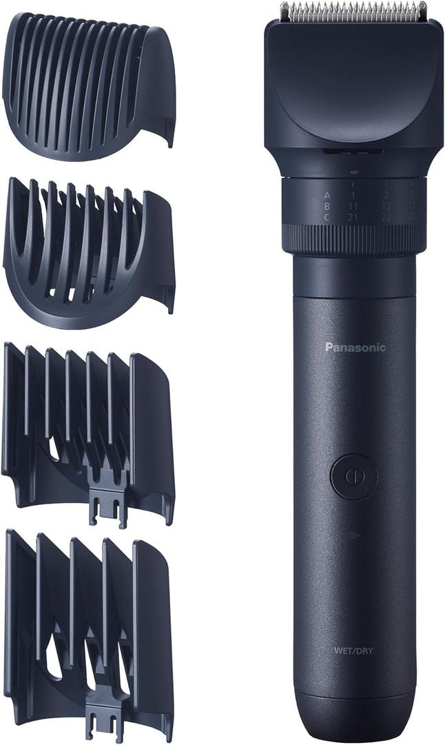 Panasonic MultiShape Electric Trimmer for Beard, Hair and Body, 58 Adjustable Cutting Lengths and Advanced Blade System, Cordless Waterproof Wet/Dry Clipper for Men