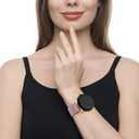 2 PACK Metal Band for Google Pixel Watch 3 41mm Bands/Google Pixel Watch 2/1 Bands Women Men, Stainless Steel Mesh Loop Adjustable Wristband Replacement Straps (Colorful/Rose Pink)