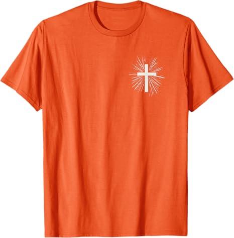 Jesus Christ Design for Christians Men Women Christian Cross T-Shirt, S 