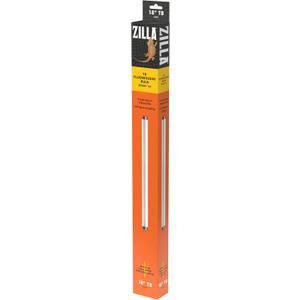 Zilla Reptile Pet Habitat Lighting UVB Fluorescent Desert T8 Light Bulb, 15 Watt