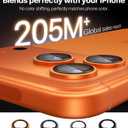 TORRAS 3-Year Ultimate Durability for iPhone 17 Pro Max/17 Pro Camera Lens Protector-1:1 Invisible Fit & Ultra Clarity, Military-Grade 9H+ Aerospace Glass Anti-Scratch Easy Installation, Cosmic Orange