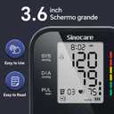Sinocare Blood Pressure Monitor, Upper Arm Blood Pressure Monitors for Home Use, Adjustable Arm Cuff 8.6"-16.5", One-Button Operation, Dual User, Accurate & Practical (Black), Large