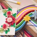 PATIKIL 600pcs Quilling Strips Paper 1/8"(3mm) 21"(54cm) Origami Paper Quilling Strip for Art DIY Hand Craft Christmas, Cream White