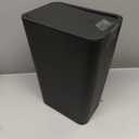 TIPGO Bathroom Trash Can with Lid, 4 Gallon / 15 Liter Small Garbage Can, Press Top Bin, Plastic Wastebasket with Pop-Up Lid for Bedroom, Living Room, Office (Black)