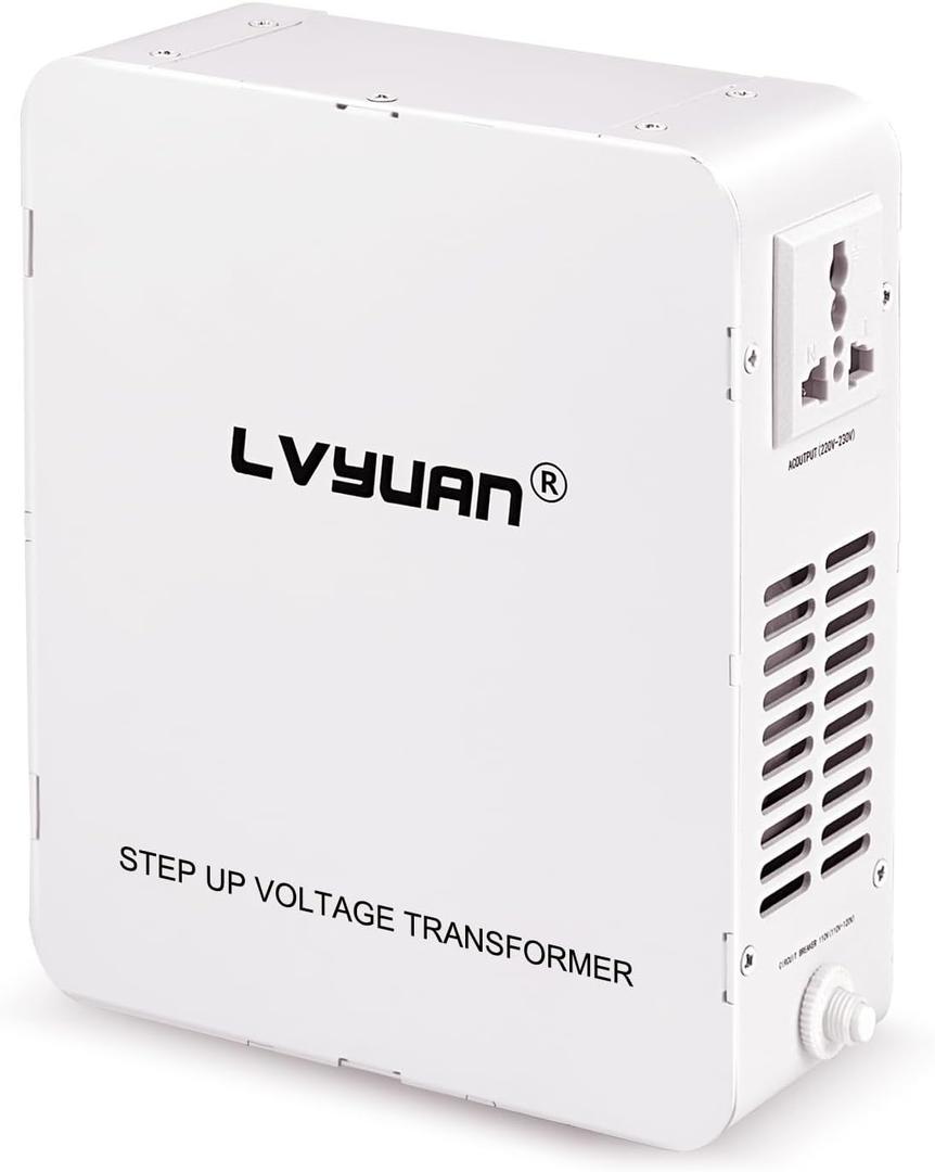 LVYUAN 800W Voltage Transformer Step Up Converter, 110V/120V to 220V/240V, 800W Power Capacity, Circuit Breaker Protection