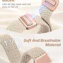 Wearlizer X-Shape Braided Magnetic Band Compatible with Apple Watch Bands | Dressy Bling Metal Stretchy Elastic Strap for iWatch Series 11 10 9 8 7 6 5 4 SE/Ultra 3 2 1/ 40/41/42/38/44/45/46/49mm Women