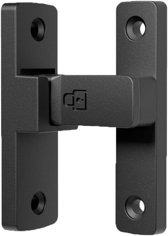 ETEKJOY Heavy-Duty Flip Latch Lock 90/180 Degree Sliding/Swinging Door Lock Latch Bolt for Gate Barn Garage Garden Fence Shed Window Cabinet (90 Degree, Black)