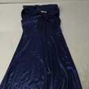 Haisora Women's Vintage 50s Retro Sleeveless Midi V Neck Cocktail Party Swing Dress Blue, Large