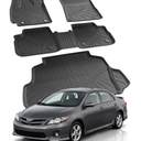 Floor Mats Fit for Toyota Corolla Sedan 2014-2019, Floor Liners + Cargo Mat
