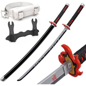Zisu Demon Katana Sword, About 41 inches, Hashira Pillars & Protagonist Katana for Cosplay Purpose, Anime Original Texture, Medium