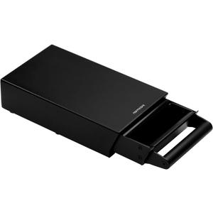 Normcore Espresso Knocker Drawer, Coffee Knock Box with Shock Absorbing Removable Knock Bar and Non-Slip Base, 304 Stainless Steel, Size: M (Black)