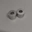 Linkidea 2 Pack Safety Razor Stand, Opening Dia 0.7" (18.5mm) Aluminum Alloy Men's Shaving Stand for Bathroom Countertops, Silver